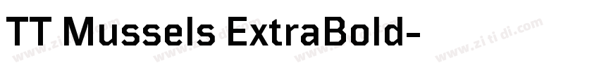 TT Mussels ExtraBold字体转换
